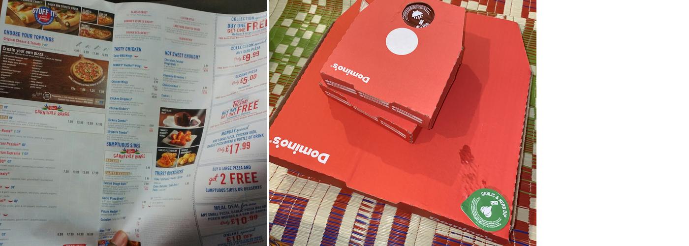 Domino's Pizza - London - New Cross Menu