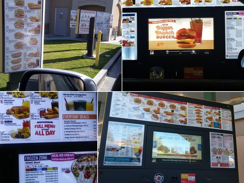 Sonic Drive-In Menu