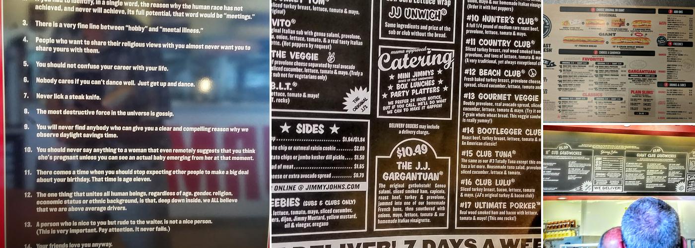 Jimmy John's Menu