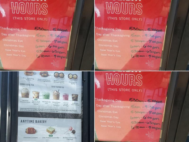 Starbucks Menu