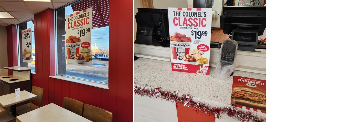 KFC Menu