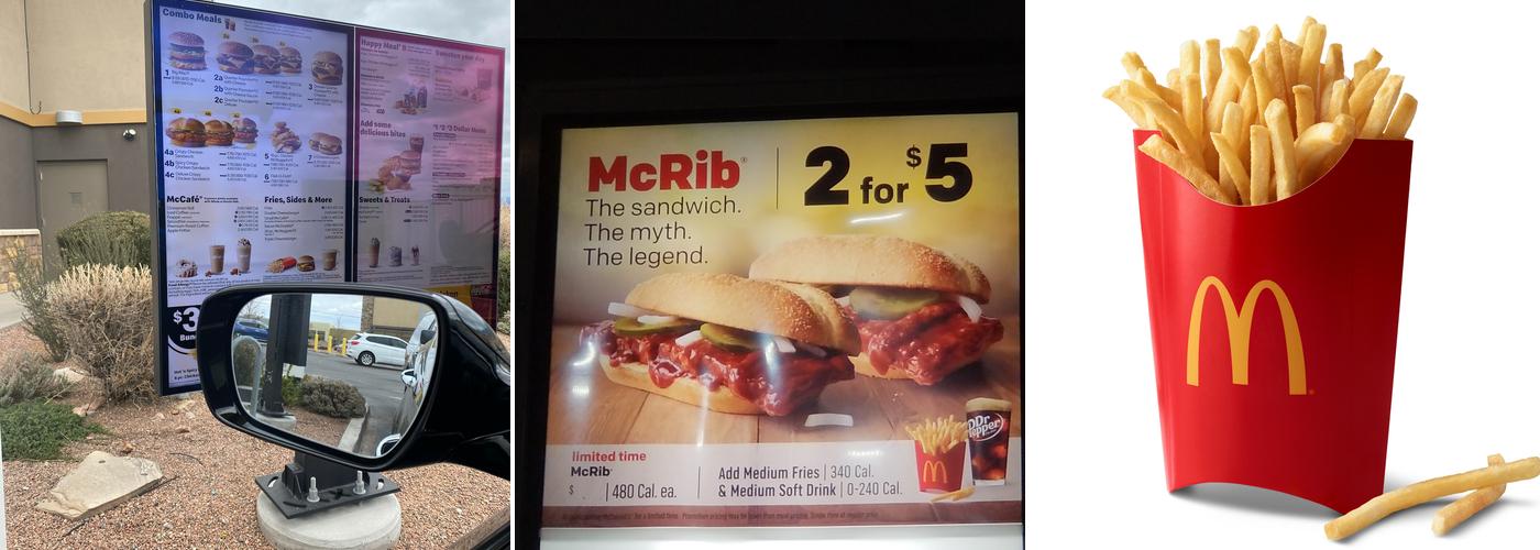 McDonald's Menu