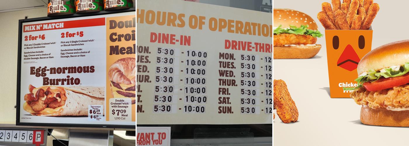 Burger King Menu