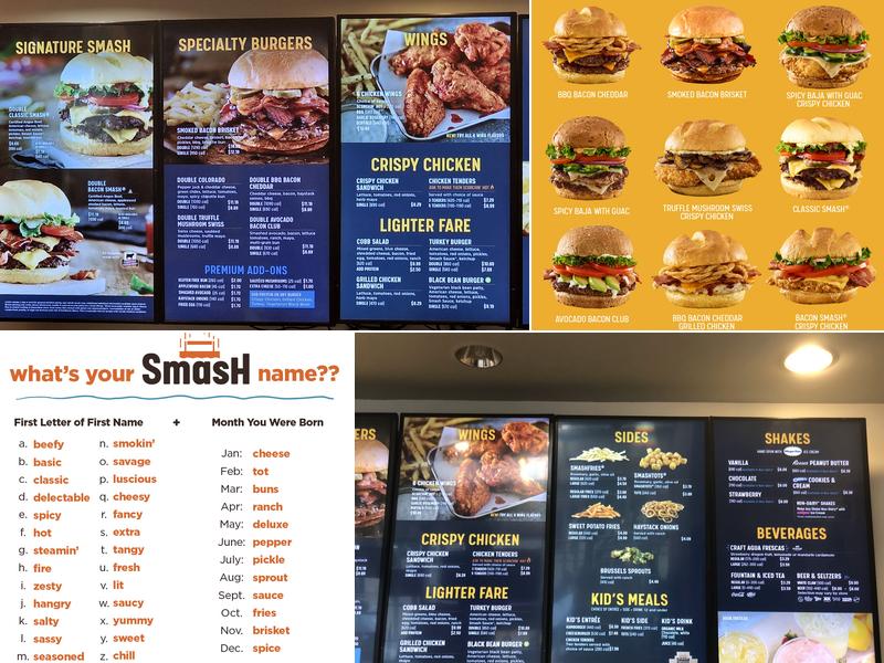 Smashburger Menu