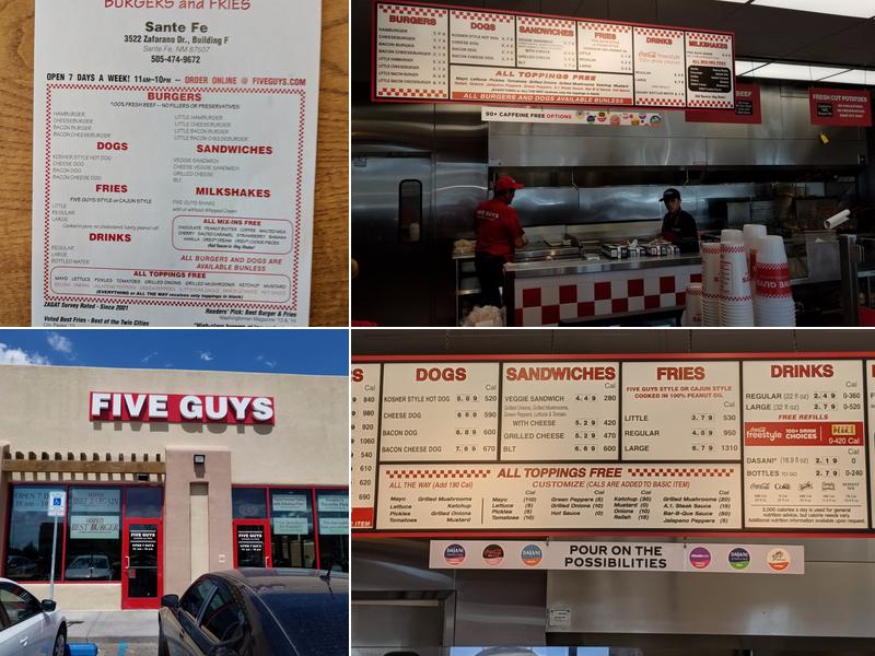 Five Guys Menu