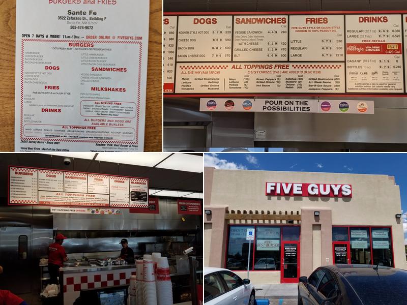 Five Guys Menu