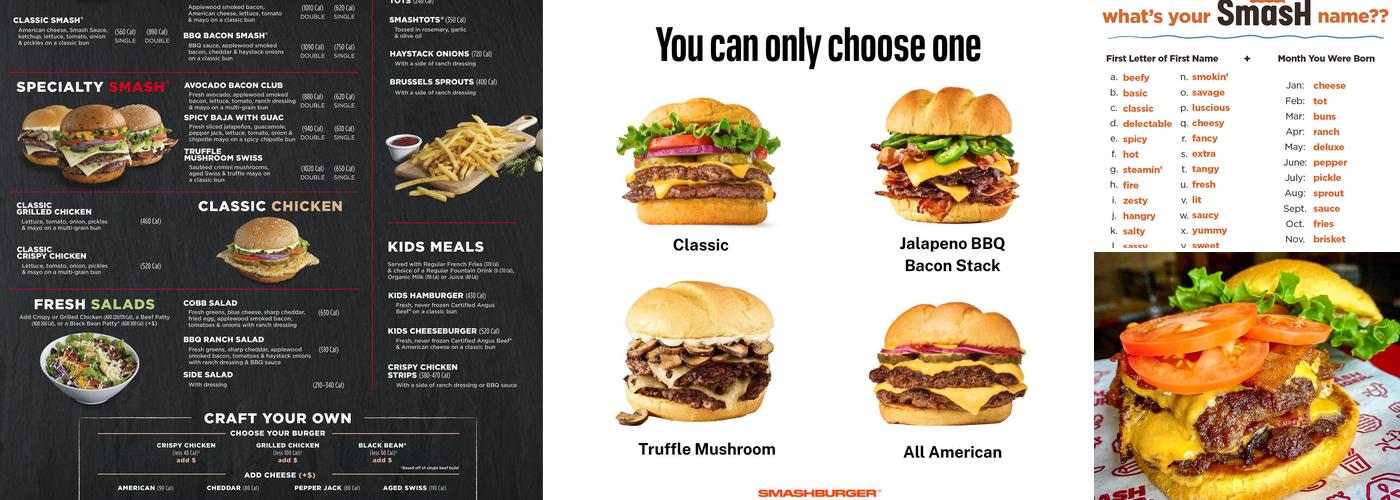 Smashburger Menu