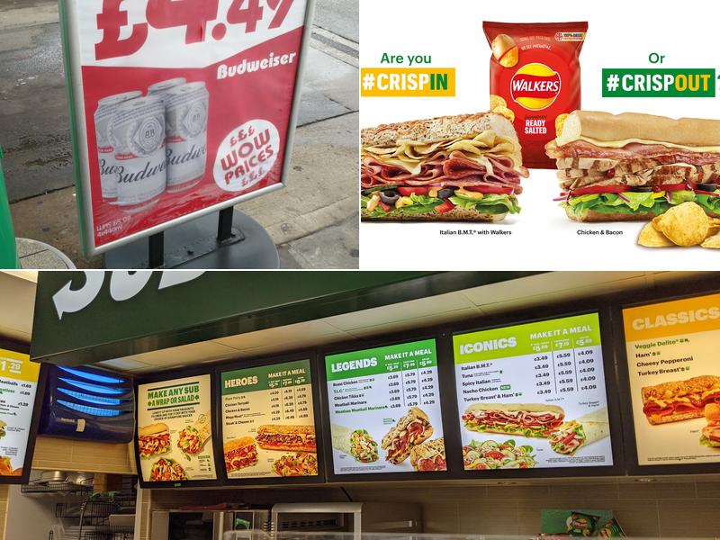 Subway Menu