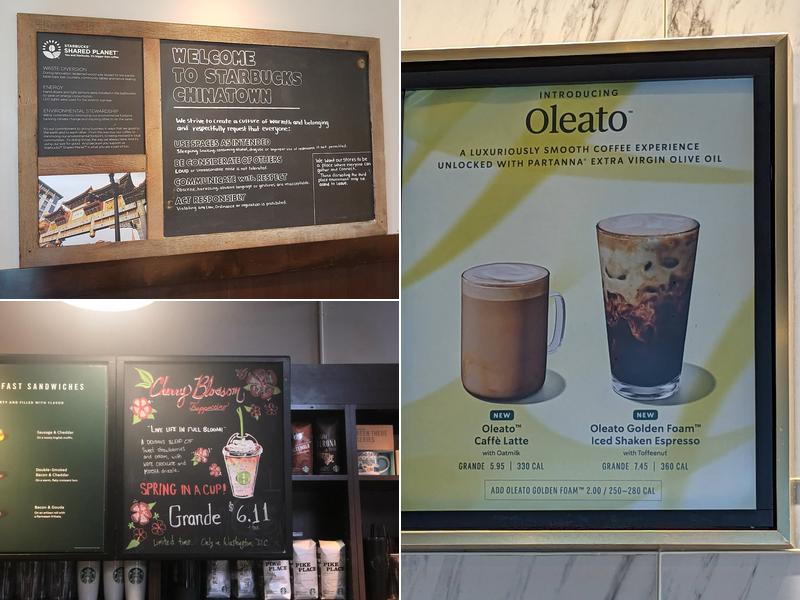 Starbucks Menu