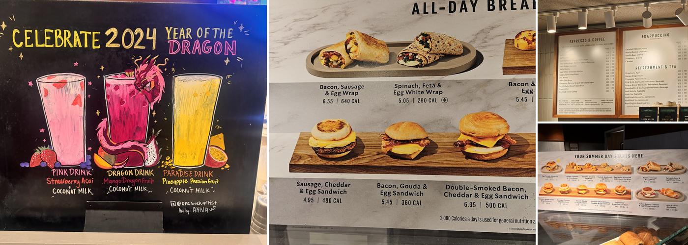 Starbucks Menu