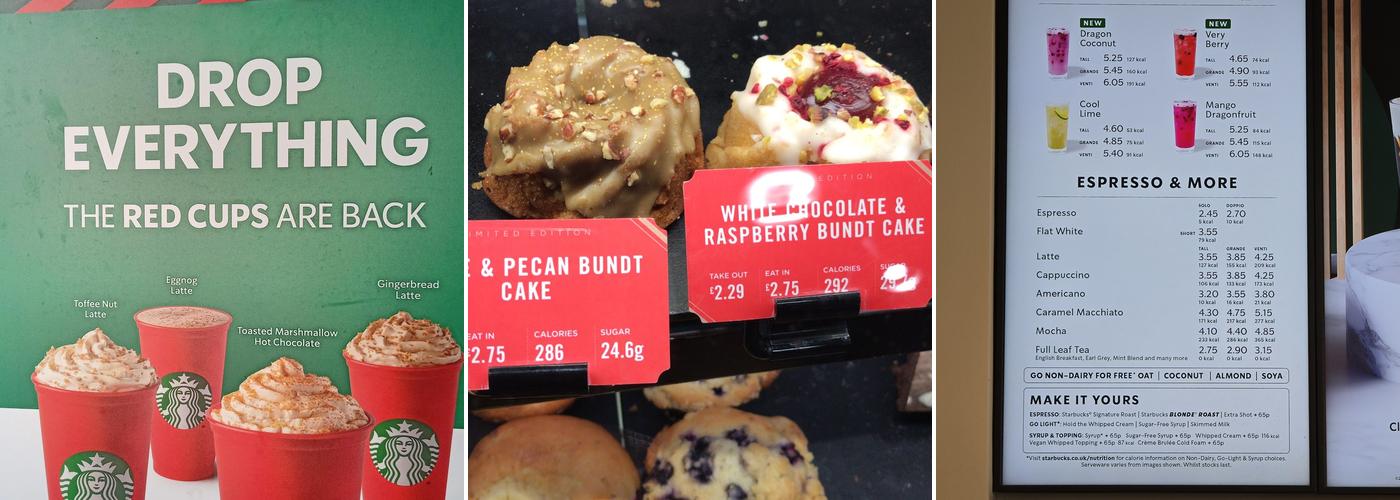 Starbucks Coffee Menu