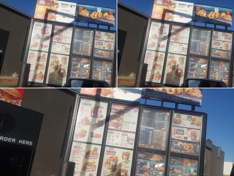 KFC Menu