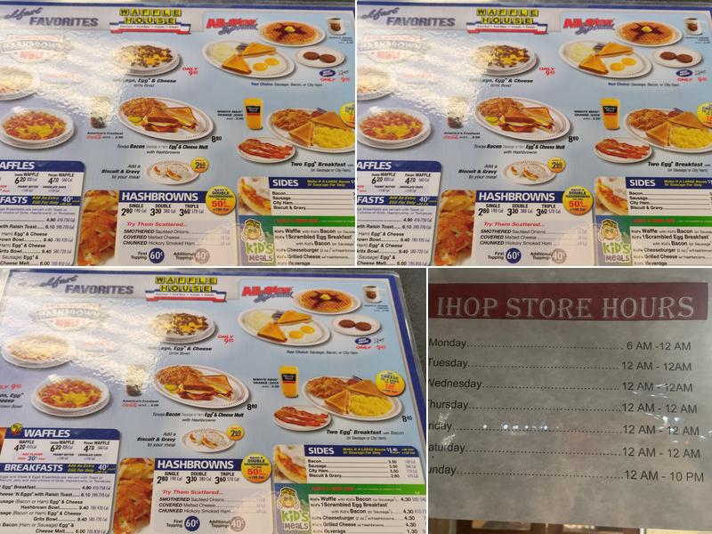 IHOP Menu