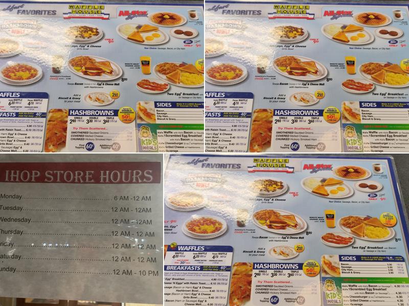 IHOP Menu