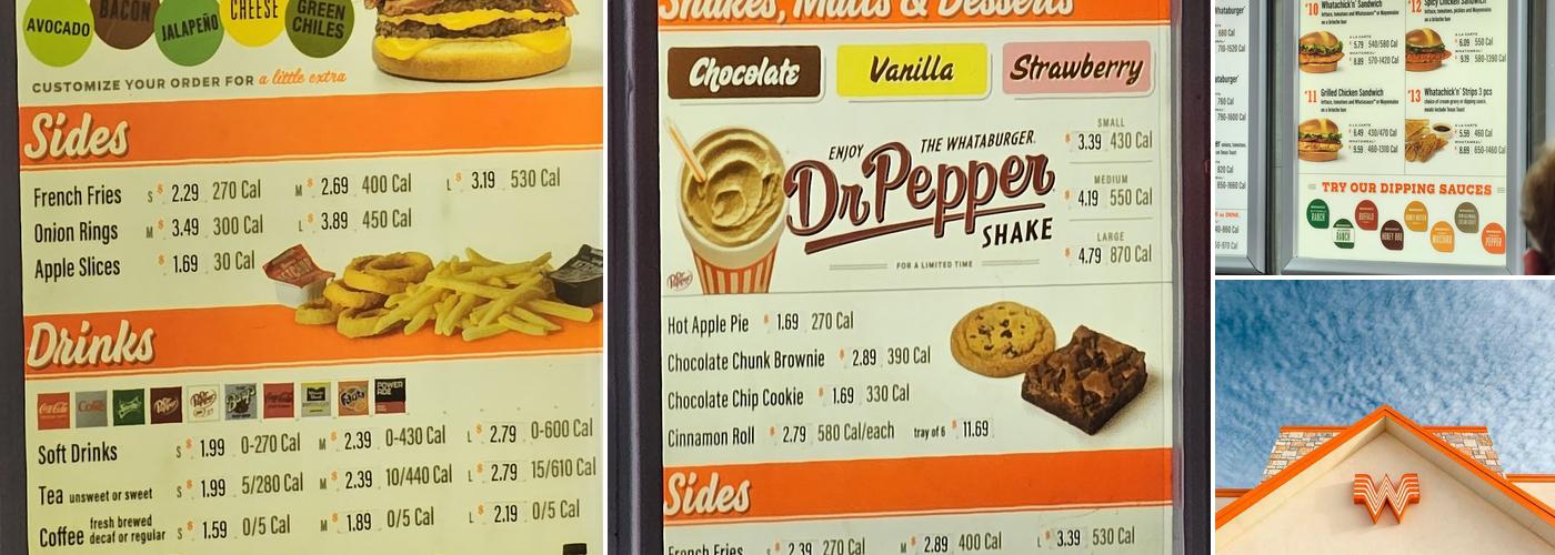 Whataburger Menu