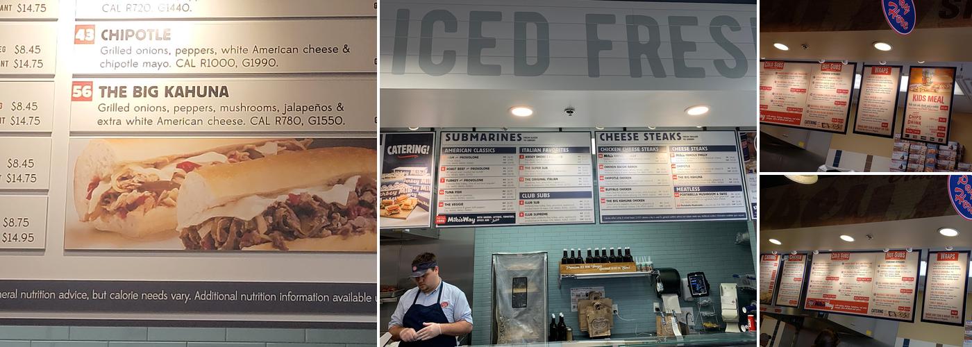Jersey Mike's Subs Menu