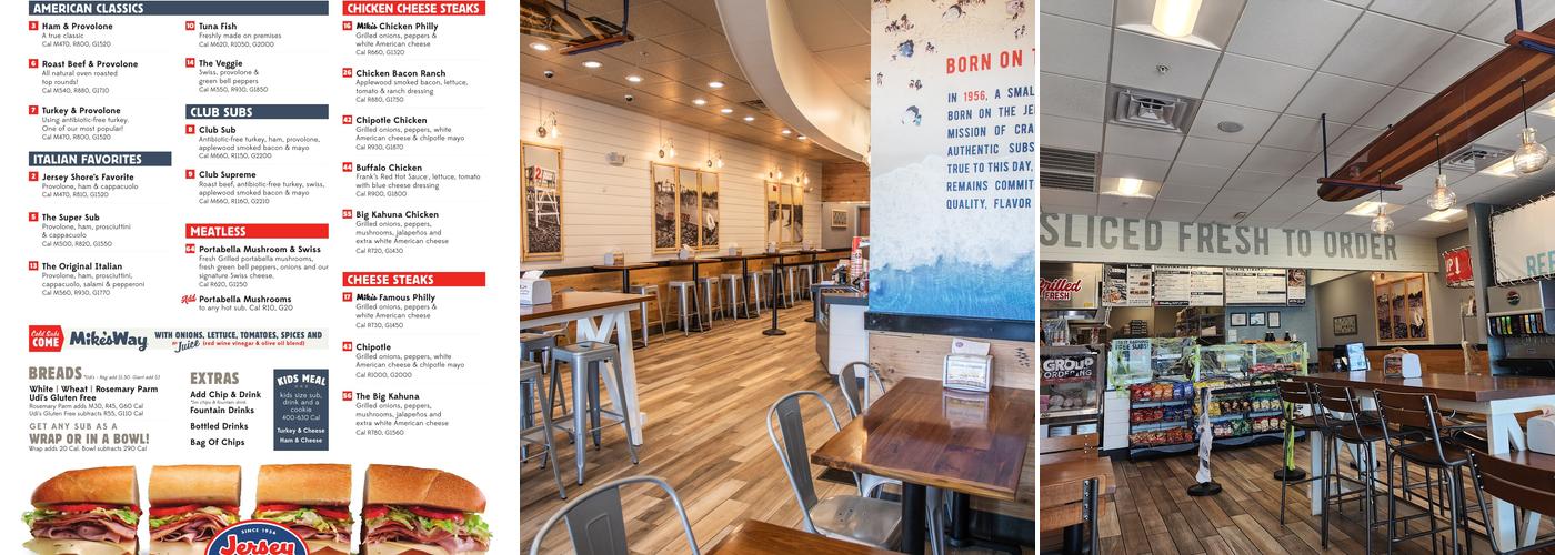 Jersey Mike's Subs Menu