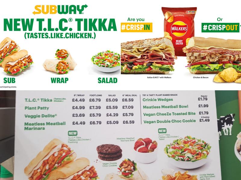 Subway Menu
