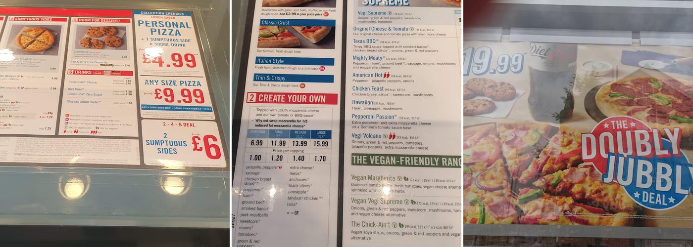Domino's Pizza - London - Bowes Park Menu