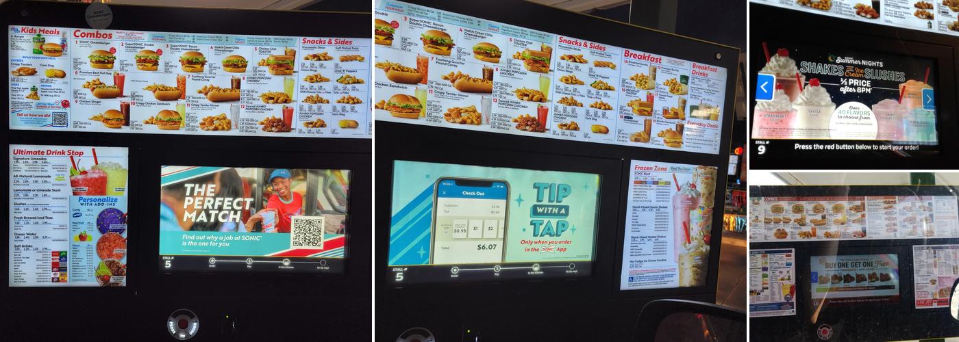 Sonic Drive-In Menu
