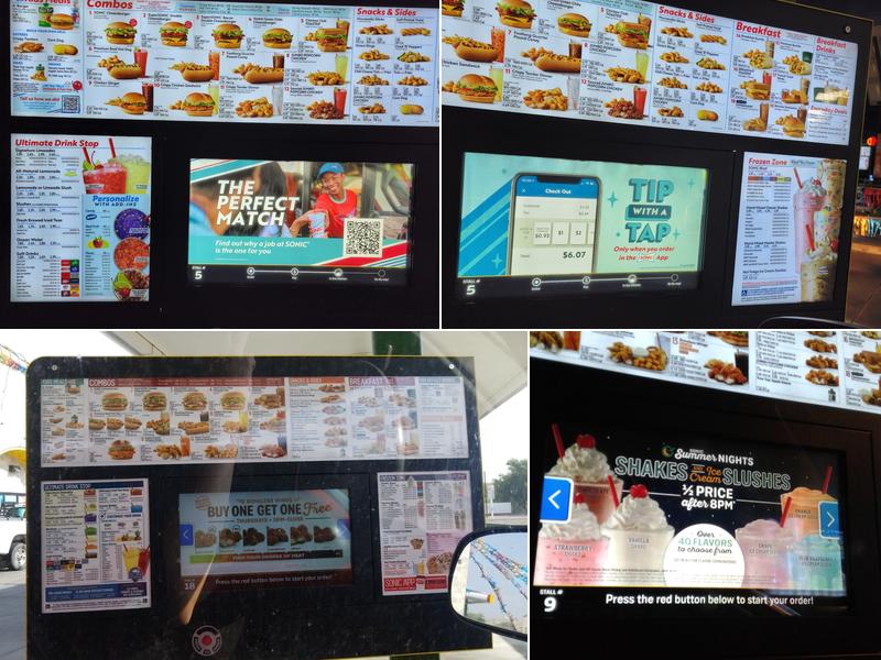 Sonic Drive-In Menu