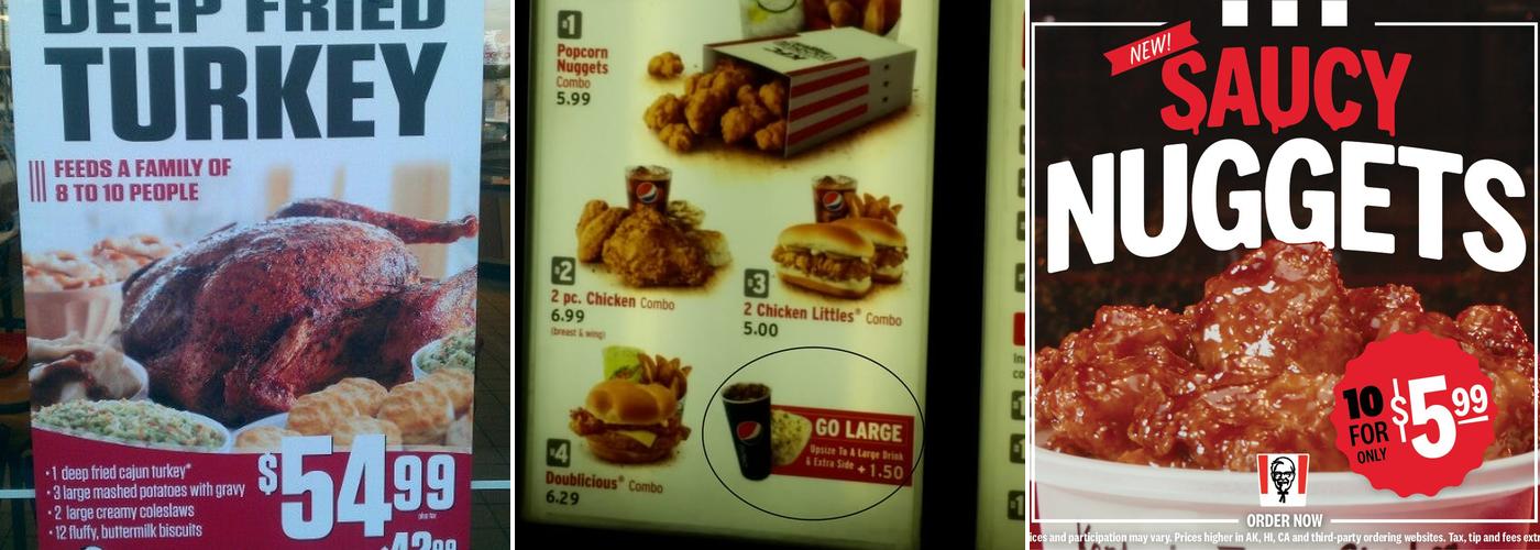 KFC Menu