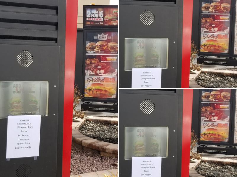 Burger King Menu