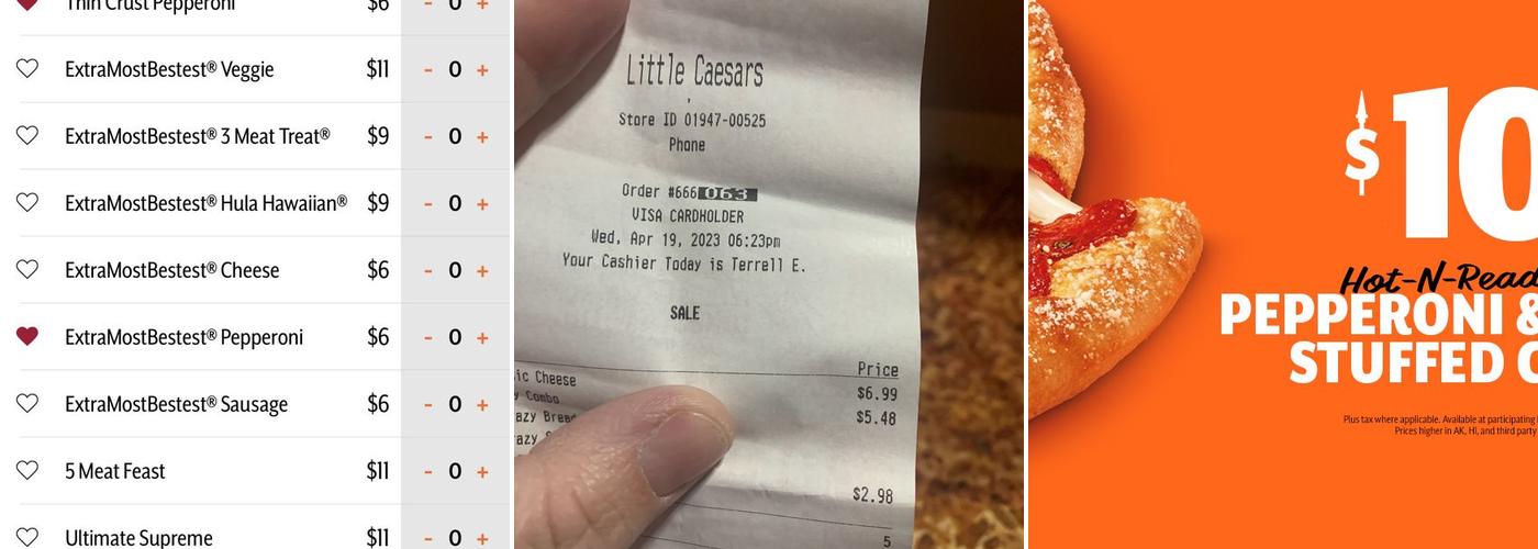 Little Caesars Pizza Menu