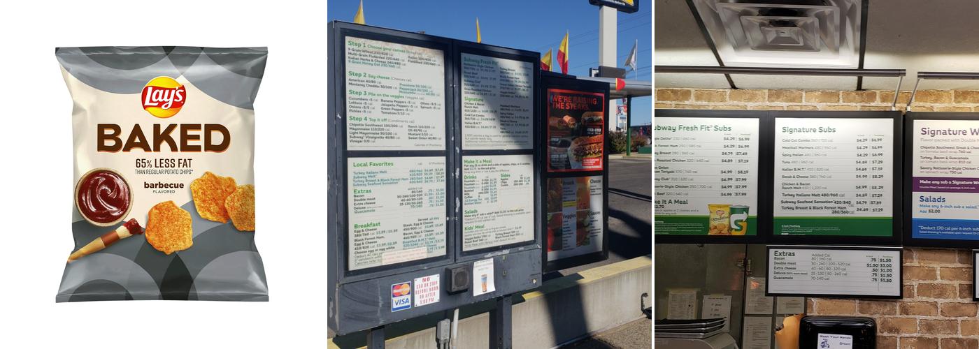 Subway Menu