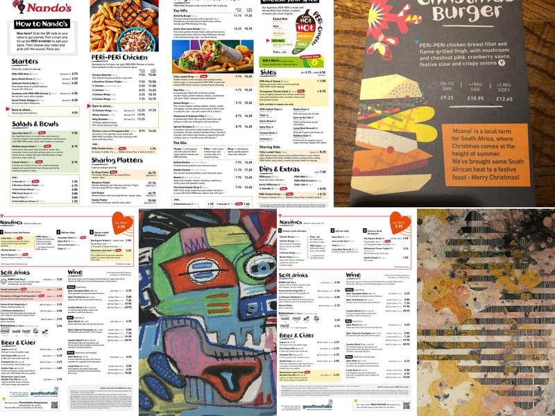 Nando's Bethnal Green Menu