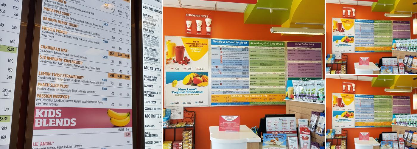 Smoothie King Menu
