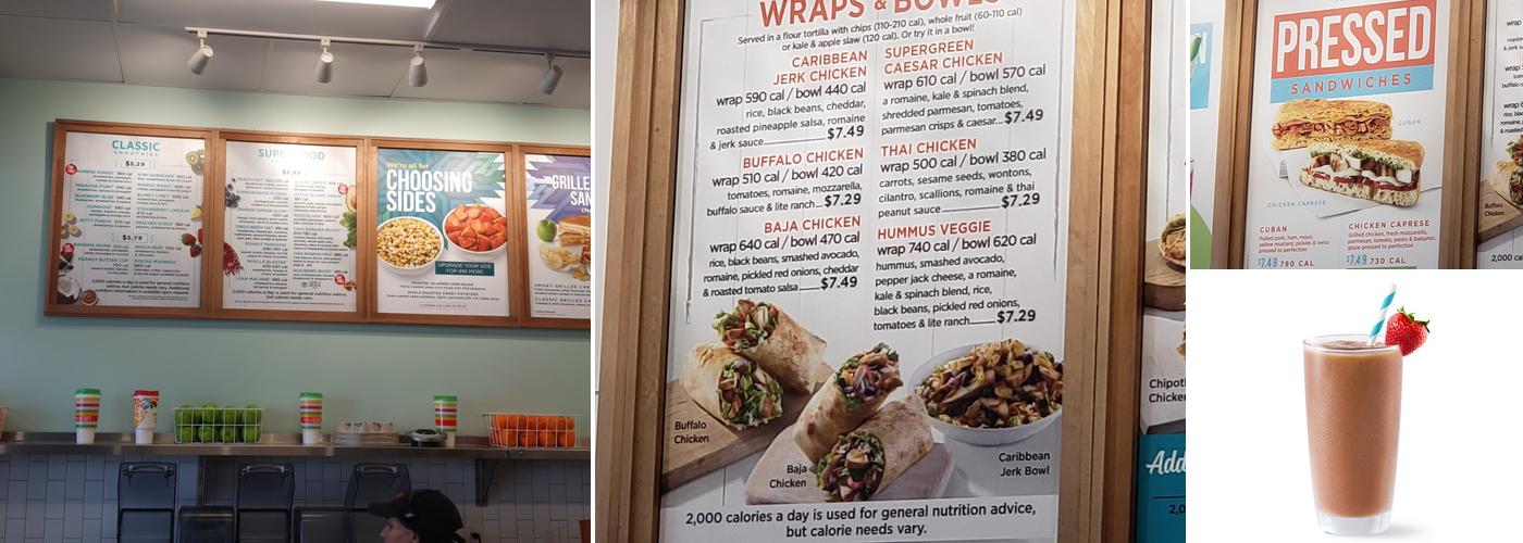 Tropical Smoothie Cafe Menu