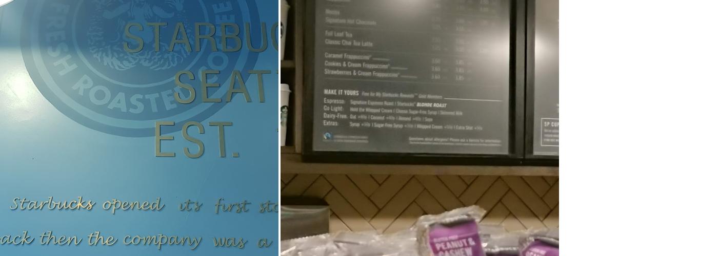 Starbucks Coffee Menu