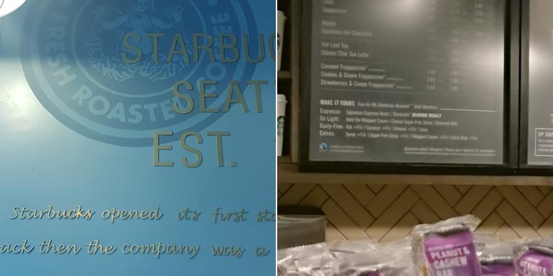 Starbucks Coffee Menu