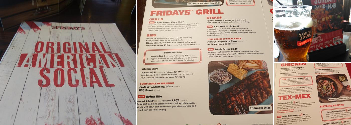 TGI Fridays - Leeds Junction 27 Menu