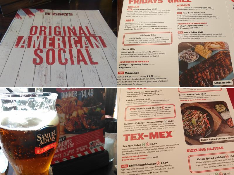 TGI Fridays - Leeds Junction 27 Menu