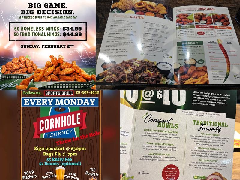 Beef 'O' Brady's Menu