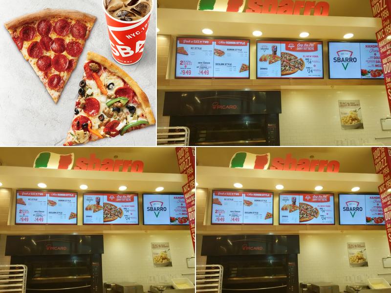 Sbarro Menu