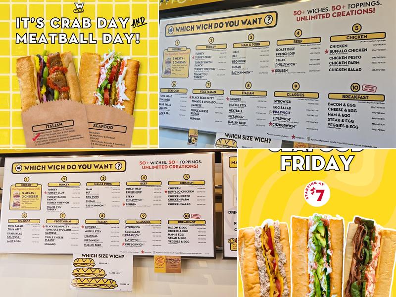 Which Wich Superior Sandwiches Menu