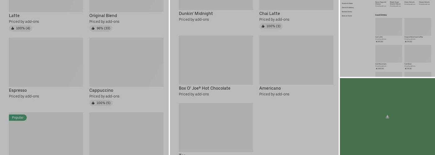 Dunkin' Menu