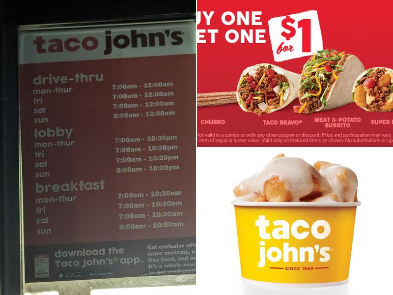 Taco John's Menu