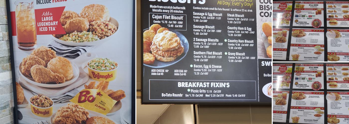 Bojangles Menu