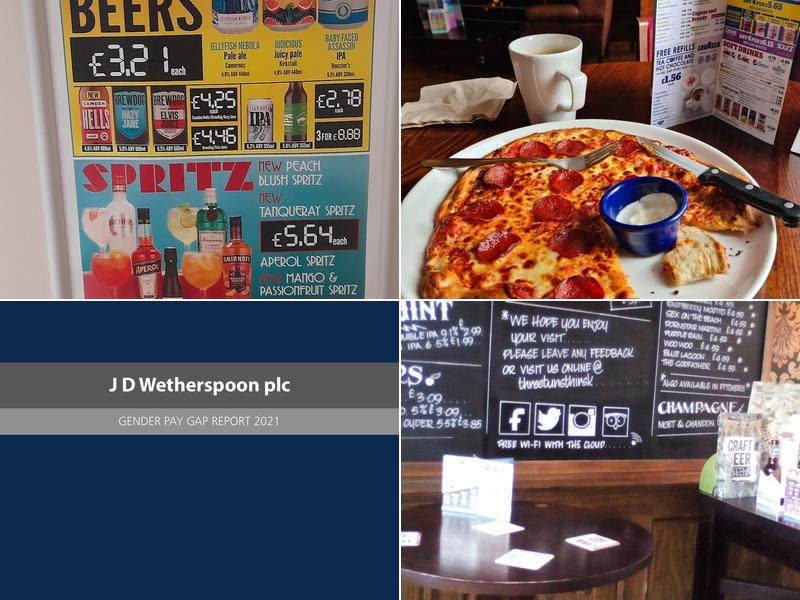 The Three Tuns - JD Wetherspoon Menu