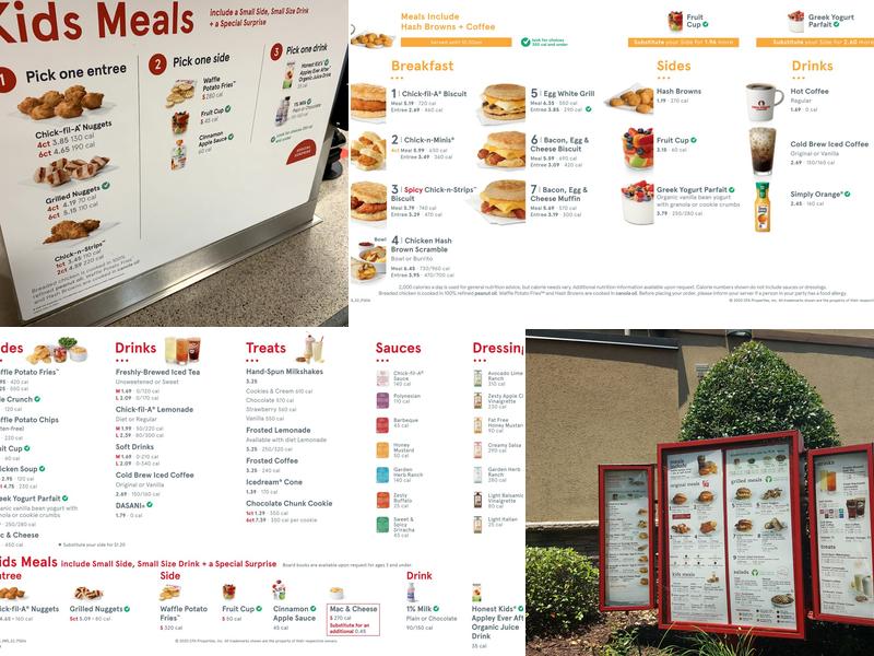 Chick-fil-A Menu
