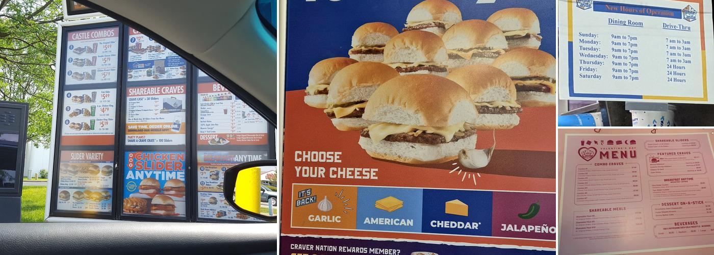 White Castle Menu