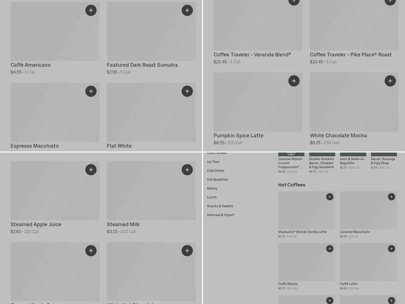 Starbucks Menu