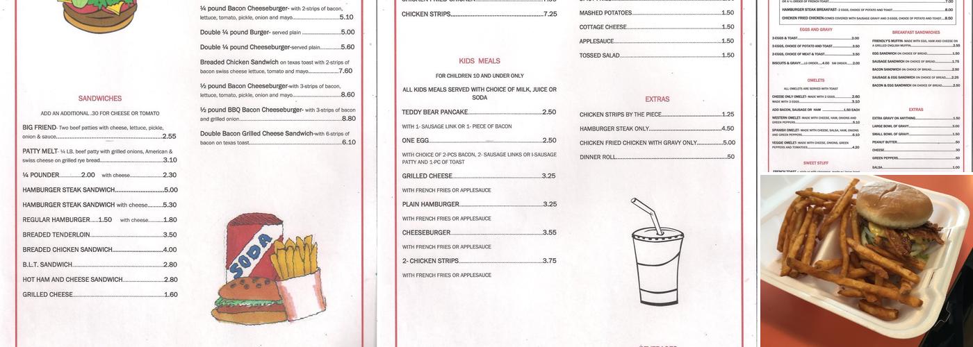 Friendly's Restaurant Menu