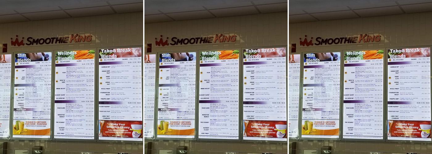 Smoothie King Menu
