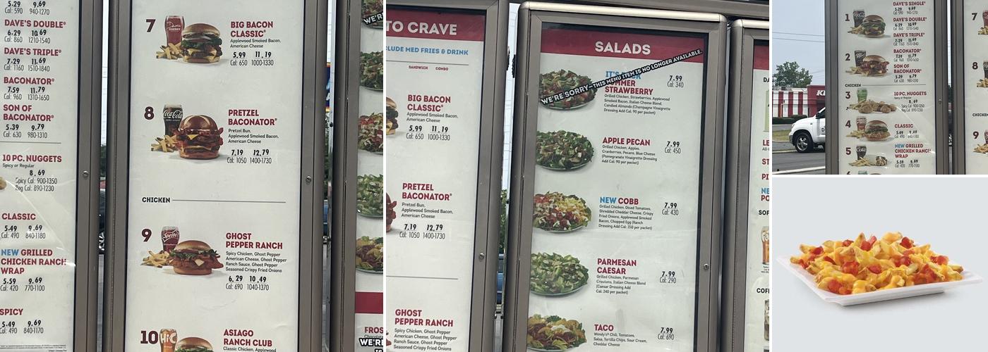Wendy's Menu