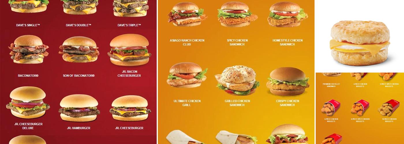 Wendy's Menu